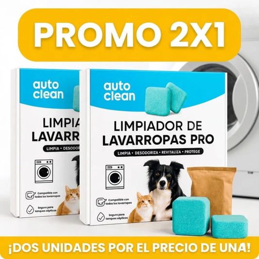 2X1 PASTILLAS PARA LAVADORAS AUTOCLEAN PRO (24 UNIDADES)