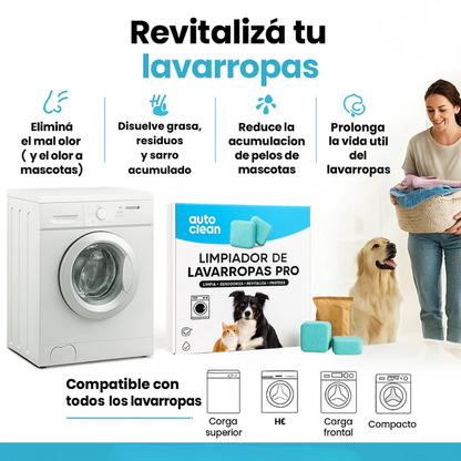 2X1 PASTILLAS PARA LAVADORAS AUTOCLEAN PRO (24 UNIDADES)