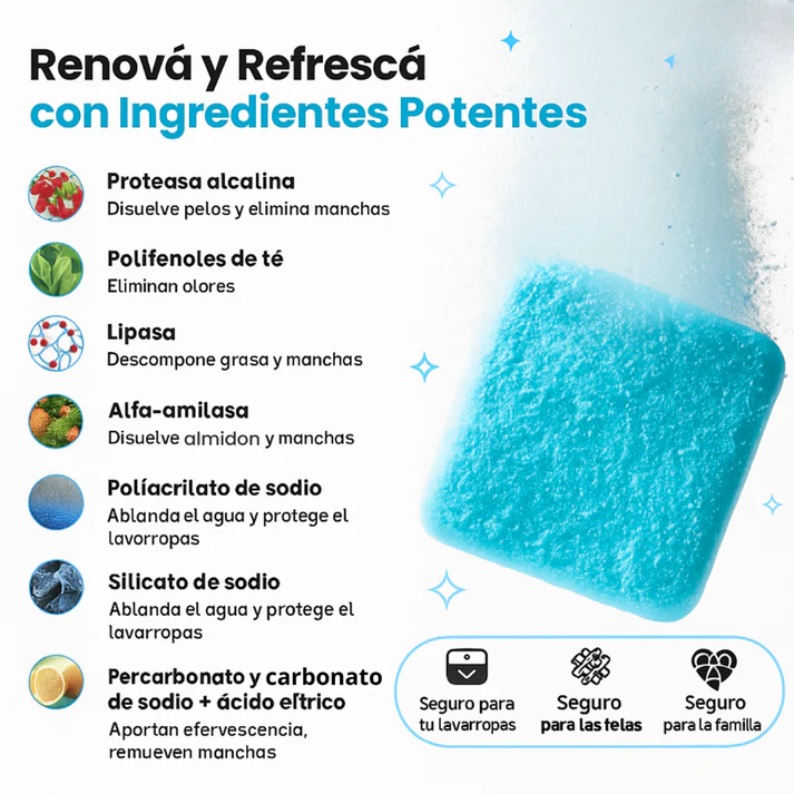 2X1 PASTILLAS PARA LAVADORAS AUTOCLEAN PRO (24 UNIDADES)